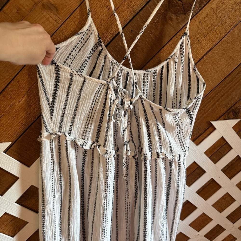 Veronica Beard striped Ayesha white/black midi dress size M - Picture 3 of 16